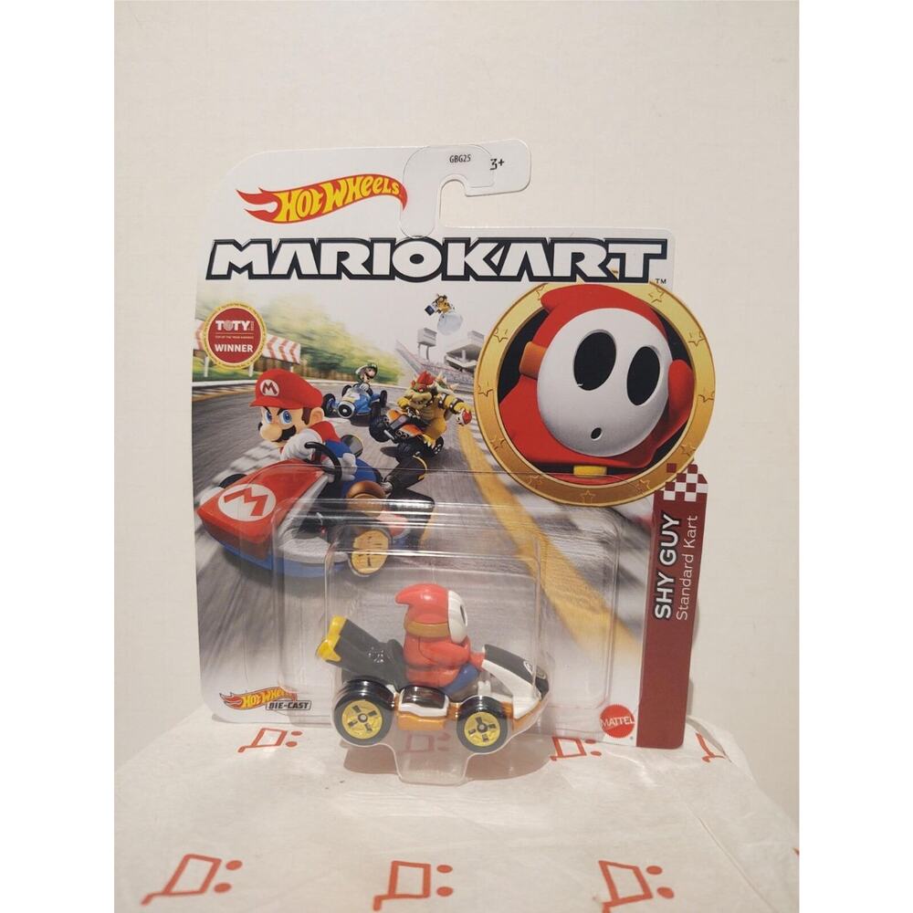 Hot Wheels - Shy Guy - Standard Kart - Mario Kart Diecast 1:64 Scale